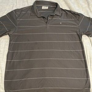 Linksoul Gray Polo with Timeless Stripes